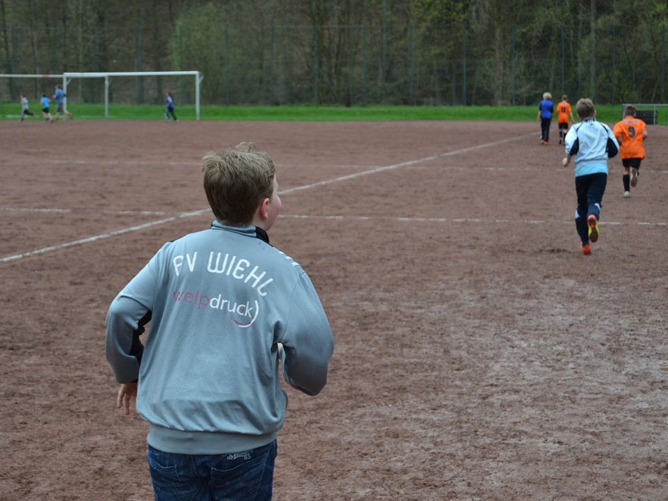 Tolle Sache: die Kinder der Spielgemeinschaft liefen ebenfalls mit