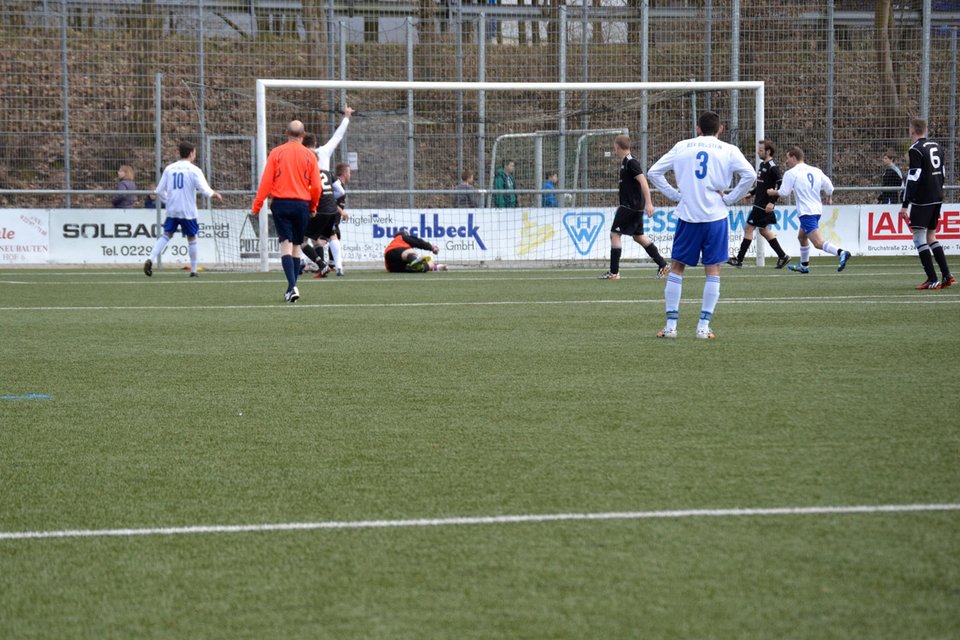 Verhaltener Jubel: Marcel Nördtling bejubelt das vorentscheidende 3:0